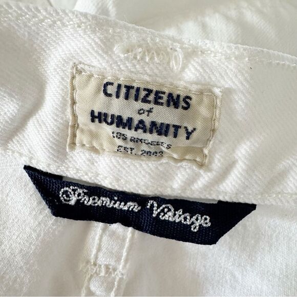 Citizens of Humanity COH Emerson Slim Boyfriend Jeans in White Size 30 - Picture 6 of 14
